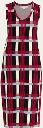 Zankov Juliette Scoop-Neck Sleeveless Midi Dress