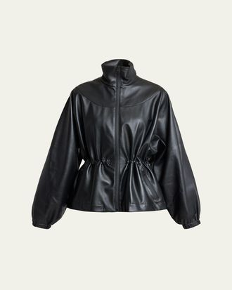 Givenchy Leather Drawstring Tracksuit Jacket