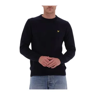 Lyle & Scott Heren, Truien, Blauw, Maat: XS Wol