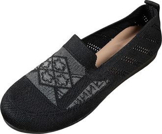 Generic [Fashionable and Comfortable] Womens Soft Leather Flat Light Steps Elegant Walking Men Shoes Casual Size 15 (Black, 5.5)