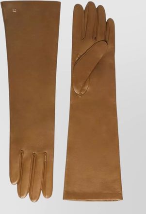 Max Mara leather long gloves