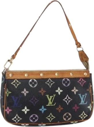 Louis Vuitton Pre-owned Shoulder Bags, female, Multicolor, Size: ONE SIZE Pre-owned Vintage Canvas Shoulder Bag