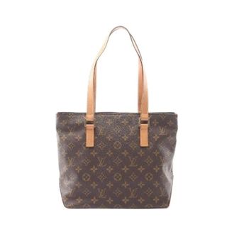 Louis Vuitton Pre-owned Tote Bags, female, Brown, Size: ONE SIZE Pre-owned Cabas Piano Monogram Shoulder Bag