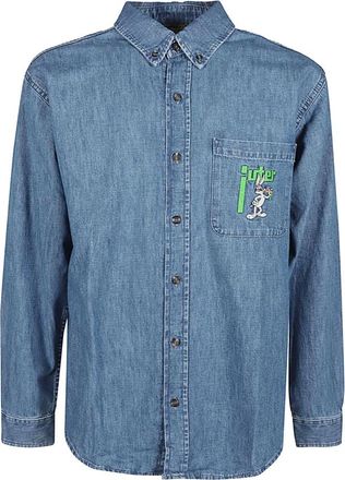 Iuter Denim Shirts - Heren - Spijkeroverhemden - Blauw - L - Denim - Overhemden