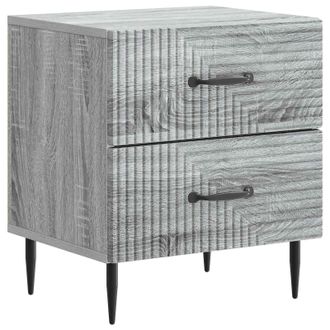 vidaXL Armario De Noche Con Caj&oacute;n Gris Sonoma 43 X 34,5 X 47,5 Cm Vidaxl