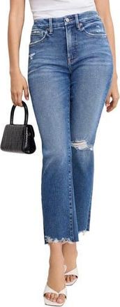 Good American Good Legs Straight Leg Jeans in Indigo943 at Nordstrom Rack, Size 15