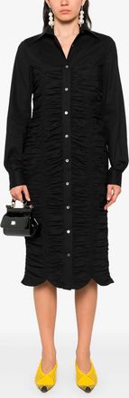 Moschino Womens Shirt-dress - Black Cotton - Size EU 36 (Womens)