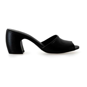 Cortana Juno Muiltjes met Hak - Dames - Muiltjes - Zwart - 40 1/2 EU - Leer - Schoenen