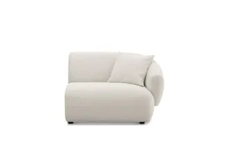 Castlery Auburn Right Arm Sofa Customized, Performance Classic Twill Cream, Spill Resistant, Modular for Sofas by Castlery