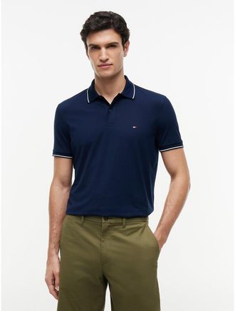 Tommy Hilfiger Mens Regular Fit TH Performance Jersey Polo - Navy - XXL