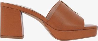 Ex&eacute; Womens Lina Platform Heeled Sandal In Tan