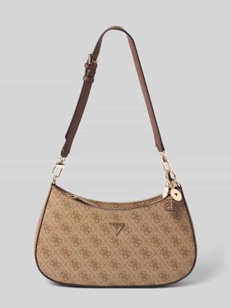 Guess Shoulder Bag in Leder-Optik Modell Noelle in Hellbraun, Gr&ouml;&szlig;e 1
