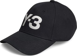 Yohji Yamamoto Logo Cap - unisex - Petten - Zwart - ONE Size - Katoen - Accessoires