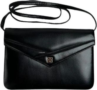 Givenchy Pre-owned 4G Schoudertas - Dames - Vintage Schoudertas - Zwart - ONE Size - Leer - Vintage
