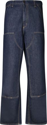 Carhartt Work in Progress Dark Blue Denim Double Knee Pant