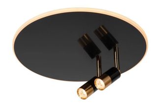 Lucide JUBEL Stylish Tiltable Dimmable LED Decorative Flush Ceiling Light in Grey