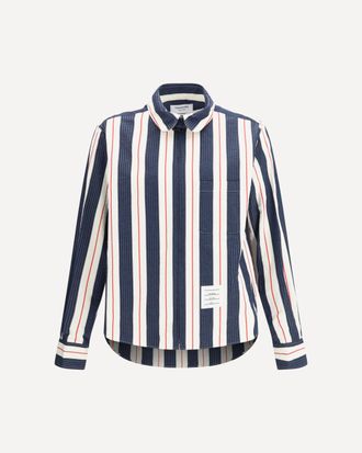 Thom Browne Camicia in cotone con zip Man 3