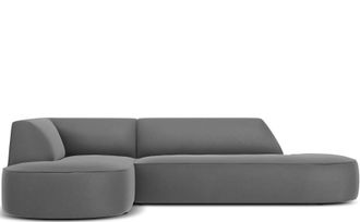 CXL by Christian Lacroix 4-Sitzer Designer Ecksofa Charles mit Ottomane rechts - Samtbezug