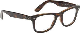Ray-Ban Accessoires, Heren, Bruin, ONE Size, Stijlvolle Rechthoekige Tortoise Brilmonturen