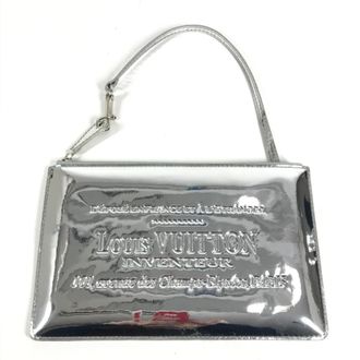 Louis Vuitton Silver Monogram Miroir Clutch Bag Pochette Pouch Shoulder Bag (Pre-Owned)