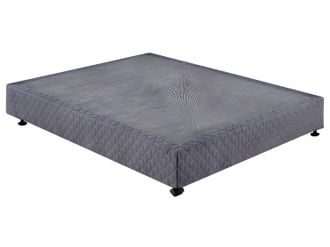 Vente-Unique Base tapizada UNIVERSEL de YSM&Eacute;E - 160x200 cm - Gris antracita