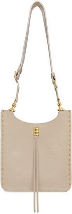 Rebecca Minkoff Medium Darren Leather Feed Crossbody Bag in Stone at Nordstrom