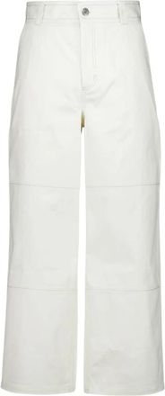 Ami Cotton Worker Broeken - Heren - Wijde Broeken - Wit - M - Katoen - Broeken