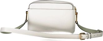 Coccinelle Tassen, Dames, Wit, ONE Size, Witte Schoudertas met Rits Sluiting