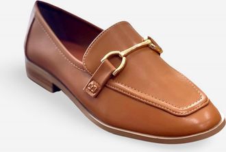 Soda Womens Guitar Buckle Loafer In Cognac