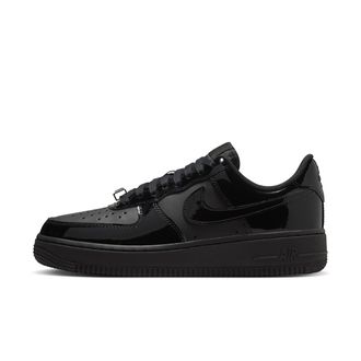 Nike Womens Air Force 1 07 Shoes in Black | IR5450-001