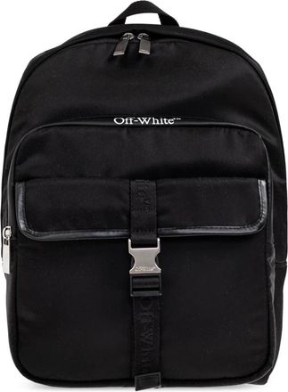 Off-white Logo Backpack - Heren - Rugzakken - Zwart - ONE Size - Leer - Tassen