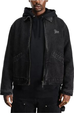 Patta Gewassen canvas jas Zwart - Heren - Zomerjassen - Zwart - M - Katoen - Jassen