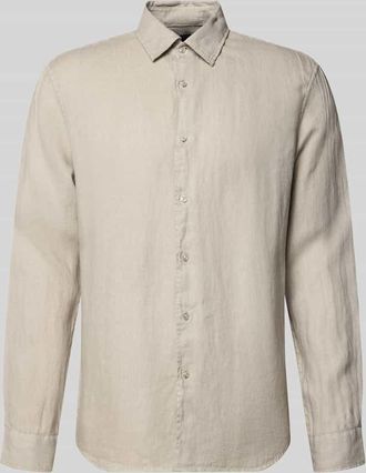 Mc Neal Leinenhemd mit Kentkragen in Kitt, Gr&ouml;&szlig;e XXXL
