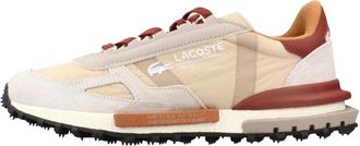 Lacoste Elite Active - Heren - Sneakers - Beige - 42 EU - Polyester - Schoenen