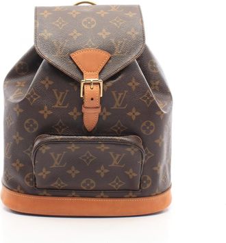 Louis Vuitton Brown Monogram Monogram Leather Backpack (Pre-Owned)