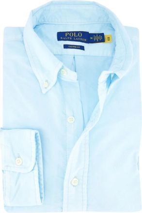 Polo Ralph Lauren Overhemden, Heren, Blauw, XL, Lichtblauwe Casual Overhemd