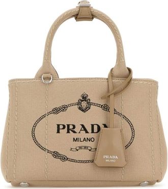 Prada Beige Canvas Mini Prada Jardiniere Re Handbag