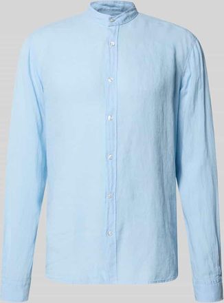 Boss Orange by Hugo Boss BOSS Orange Regular Fit Freizeithemd aus reinem Leinen Modell RACE_1_M in Ocean, Gr&ouml;&szlig;e XXXL