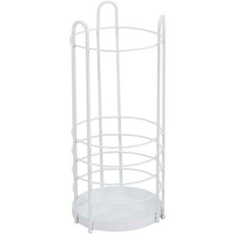 Vacchetti Portaombrelli metallo bianco tondo cmø26xh60x26