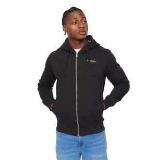Crosshatch Mannen Allmoor Volledige Zip Hoodie (Zwart)