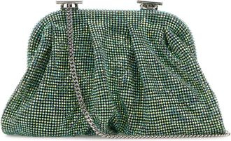 Benedetta Bruzziches Embellished Fabric Small Venus Clutch