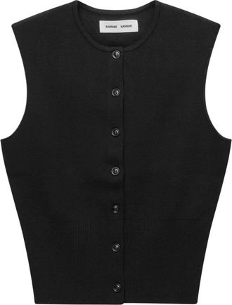 Sams&oslash;e & Sams&oslash;e Truien & Vesten, Dames, Zwart, M, Polyester, Saanne Top