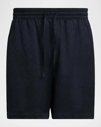 Casablanca Men & apos;s Monogram Drawstring Shorts