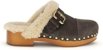 Chlo&eacute; Brown Lamb Ovis Aries Aries Womens Clogs