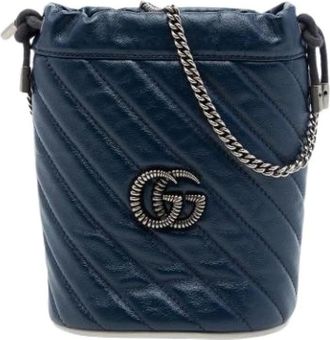 Gucci Bolso Cubo Pre-owned Acolchado - Pre-owned - Mujer - Azul - ONE SIZE