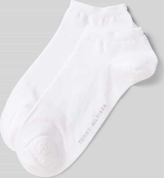 Tommy Hilfiger Sneakersocken mit Label-Schriftzug im 2er-Pack in Weiss, Größe 35-38