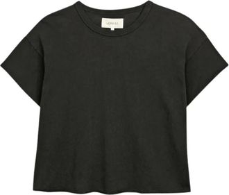 The Great. T-shirt Crop - Dames - T-shirts - Zwart - S - Katoen - Tops