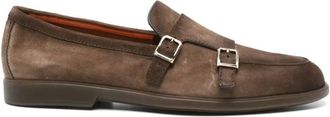 Santoni Heren, Schoenen, Bruin, Maat: 43 EU Leer