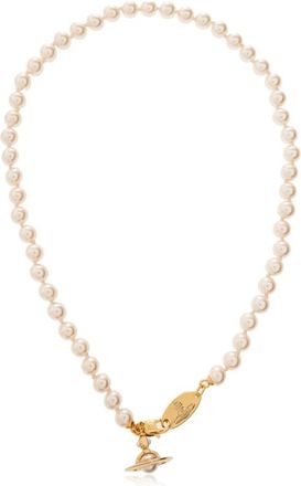 Vivienne Westwood Simonetta Halsketting - Dames - Kettingen - Beige - ONE Size - Accessoires