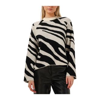Moves Zwarte Dania Jumper - Veelzijdig en Stijlvol - Dames - Ronde hals truien - Veelkleurig - XL - Truien & Vesten